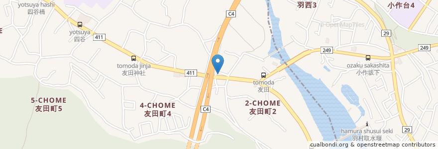 Mapa de ubicacion de ともだ動物病院 en Japan, Tokyo, Ome.