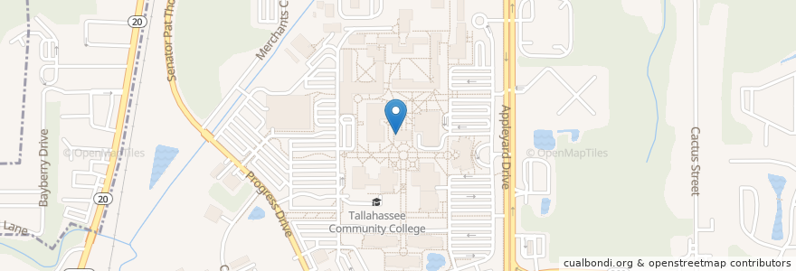 Mapa de ubicacion de Campus Police en Соединённые Штаты Америки, Флорида, Leon County, Таллахасси.