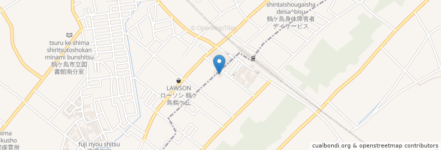 Mapa de ubicacion de バルーチョ en Japan, Präfektur Saitama, 鶴ヶ島市, 川越市.