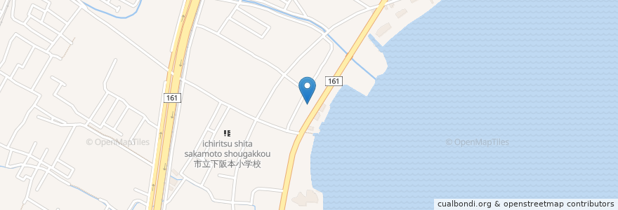Mapa de ubicacion de 丸亀製大津坂本 en Japão, 滋賀県, 大津市.