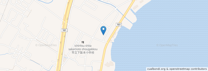Mapa de ubicacion de 霊府神社 en 日本, 滋賀県, 大津市.