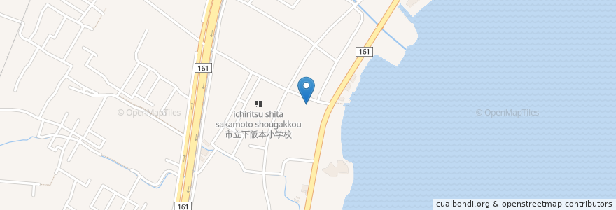 Mapa de ubicacion de 松田医院 en 日本, 滋賀県, 大津市.
