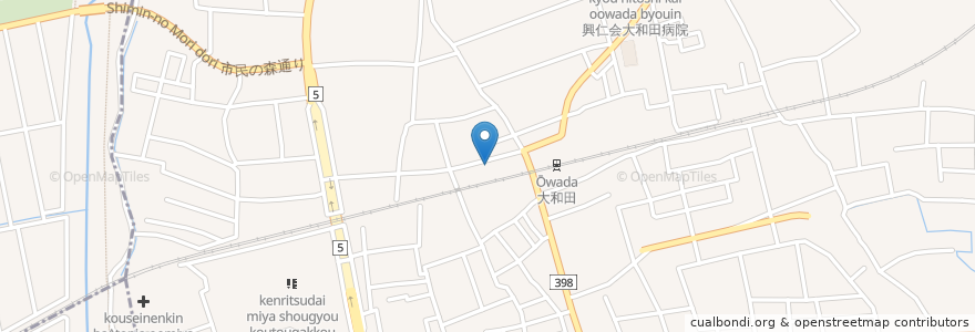 Mapa de ubicacion de みどり薬局 en اليابان, 埼玉県, さいたま市, 見沼区.