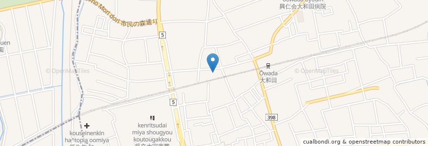 Mapa de ubicacion de 大和田整形外科 en Japan, 埼玉県, さいたま市, 見沼区.