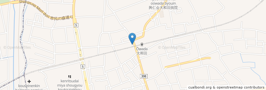 Mapa de ubicacion de 新宿さぼてん en 日本, 埼玉县, 埼玉市, 見沼区.