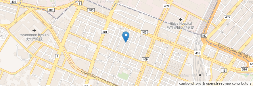 Mapa de ubicacion de Bottega Voila en 일본, 도쿄도, 미나토.