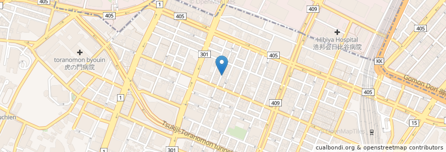Mapa de ubicacion de 越後屋 玄白 en 日本, 東京都, 港区.
