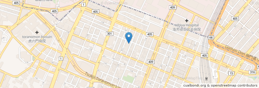 Mapa de ubicacion de 佐野虎ノ門クリニック en Япония, Токио, Минато.