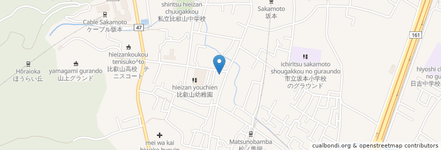 Mapa de ubicacion de 理性院 en 日本, 滋賀県, 大津市.