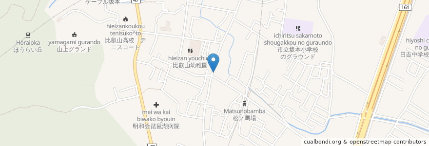 Mapa de ubicacion de 松井歯科医院 en Jepun, 滋賀県, 大津市.
