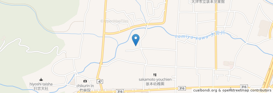 Mapa de ubicacion de 戒光院 en 日本, 滋賀県/滋賀縣, 大津市.