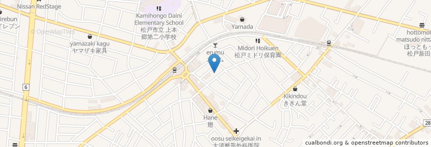 Mapa de ubicacion de Times en Japon, Préfecture De Chiba, 松戸市.