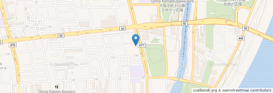 Mapa de ubicacion de jonathan's en 日本, 東京都, 江戸川区.