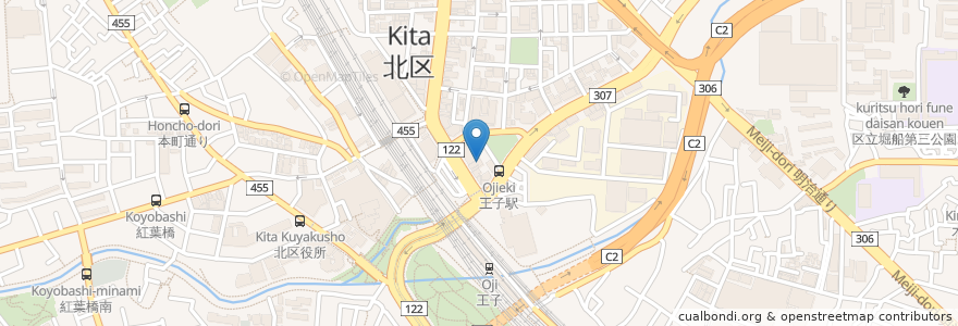 Mapa de ubicacion de 東進衛星予備校 en Japon, Tokyo, 北区.