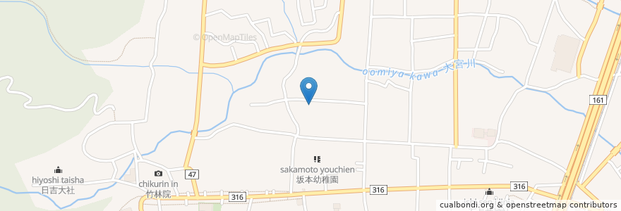 Mapa de ubicacion de むあ文庫 en ژاپن, 滋賀県, 大津市.