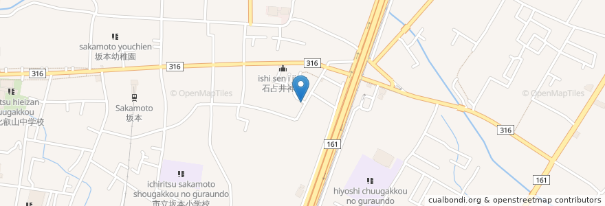 Mapa de ubicacion de 佐々木医院 en Japón, Prefectura De Shiga, 大津市.