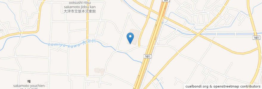 Mapa de ubicacion de ごはん屋 坂本店 en ژاپن, 滋賀県, 大津市.