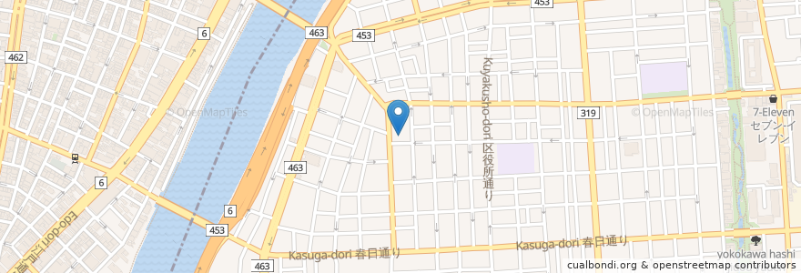 Mapa de ubicacion de 寶相寺 en 日本, 東京都, 墨田区.