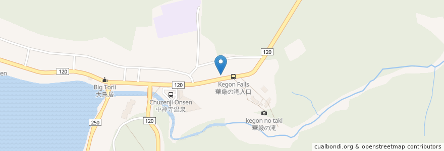 Mapa de ubicacion de Thé dinnin natai en اليابان, 栃木県, 日光市.