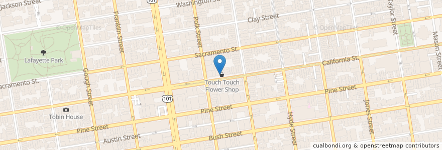 Mapa de ubicacion de Soda Popinski's en Estados Unidos De América, California, San Francisco, San Francisco.