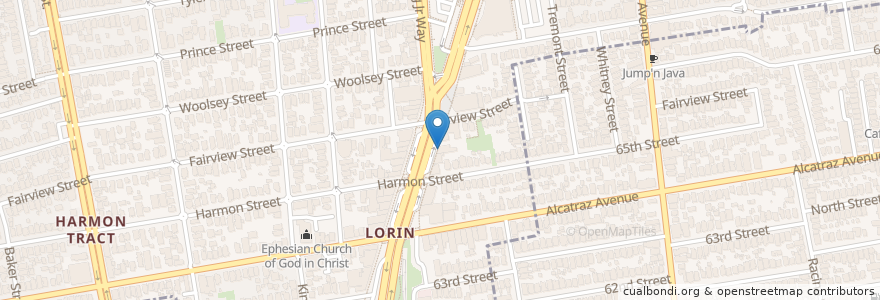 Mapa de ubicacion de Lemat en Amerika Birleşik Devletleri, Kaliforniya, Alameda İlçesi, Berkeley, Oakland.