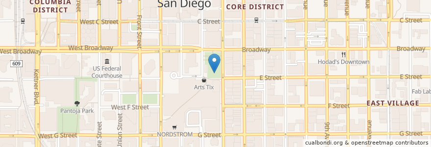 Mapa de ubicacion de Burgerim en Estados Unidos Da América, Califórnia, San Diego County, San Diego.