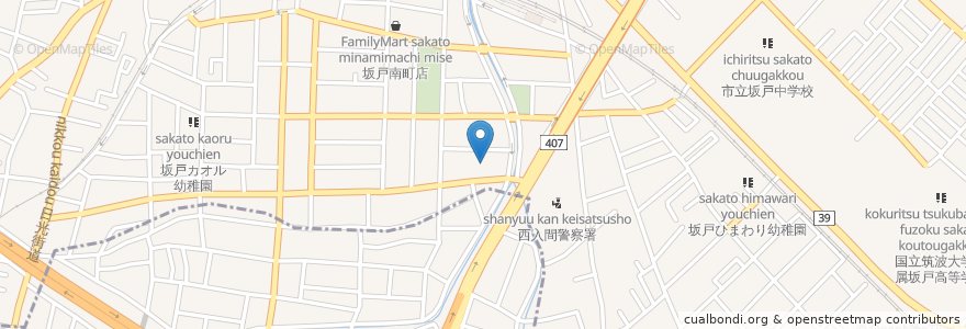 Mapa de ubicacion de 小川産婦人科 en Japan, Präfektur Saitama, 鶴ヶ島市, 坂戸市.