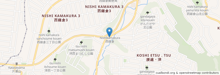 Mapa de ubicacion de 湘南薬品 en Japão, 神奈川県, 鎌倉市.