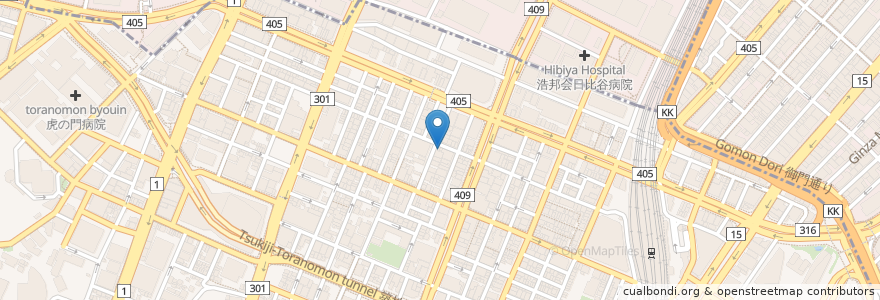 Mapa de ubicacion de Umikara en Japan, Tokyo, Minato.