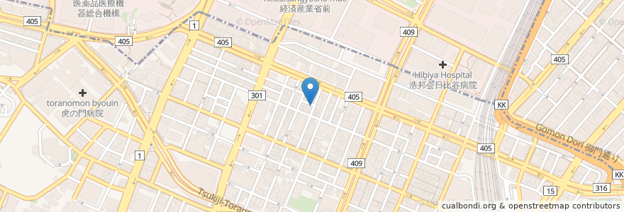Mapa de ubicacion de 麺屋 帆のる en Japão, Tóquio, 港区.