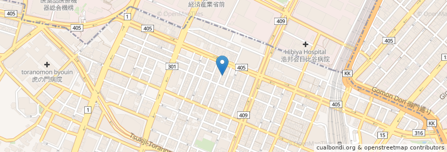 Mapa de ubicacion de 手串屋 en Japão, Tóquio, 港区.