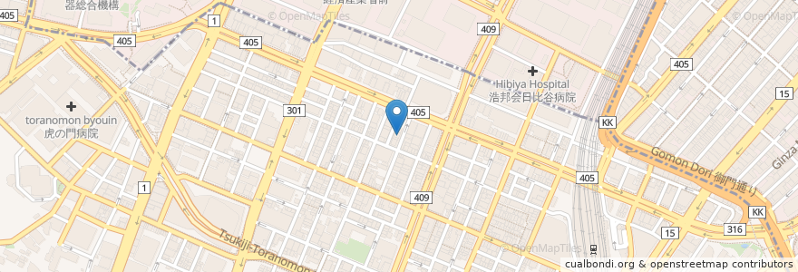 Mapa de ubicacion de Bois Vert en Giappone, Tokyo, Minato.