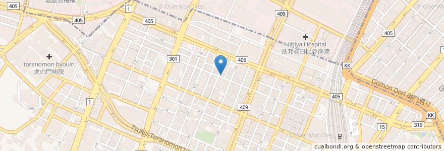 Mapa de ubicacion de 京華茶楼 en ژاپن, 東京都, 港区.