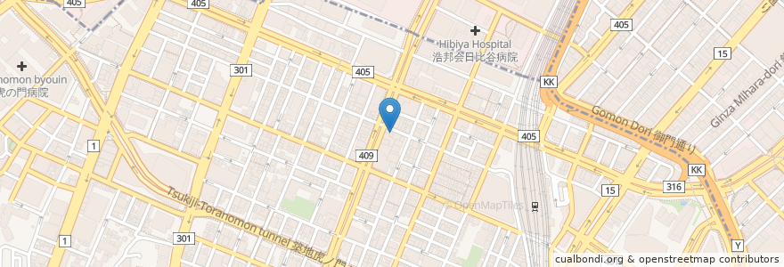 Mapa de ubicacion de 松永ひろきクリニック en Giappone, Tokyo, Minato.