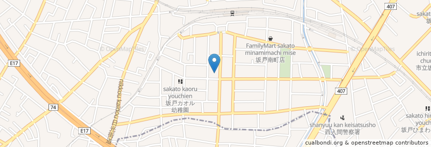 Mapa de ubicacion de 三宅歯科医院 en Japão, 埼玉県, 坂戸市.