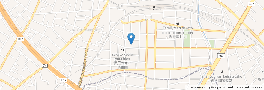 Mapa de ubicacion de ニチイ ケアセンター en 日本, 埼玉県, 坂戸市.
