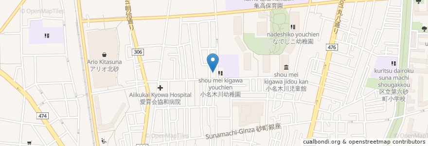 Mapa de ubicacion de 治兵衛稲荷神社 en 日本, 東京都, 江東区.