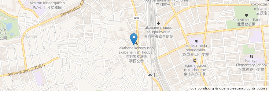 Mapa de ubicacion de 恭愛クリニック en Japon, Tokyo, 北区.