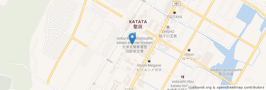 Mapa de ubicacion de 河野薬局 en Jepun, 滋賀県, 大津市.
