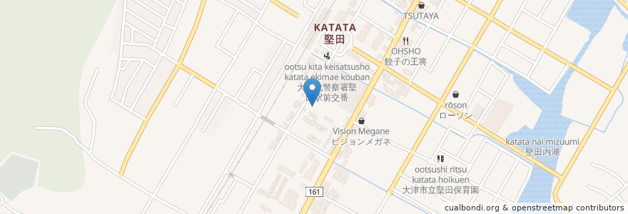 Mapa de ubicacion de 第一歯科 en ژاپن, 滋賀県, 大津市.