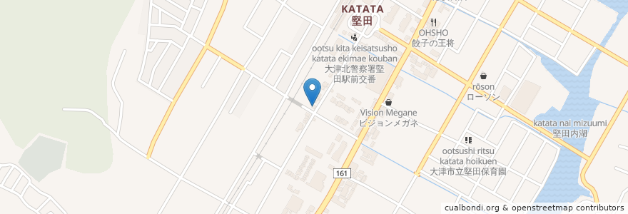 Mapa de ubicacion de たまごや 比良の郷 堅田店 en Japan, Präfektur Shiga, 大津市.