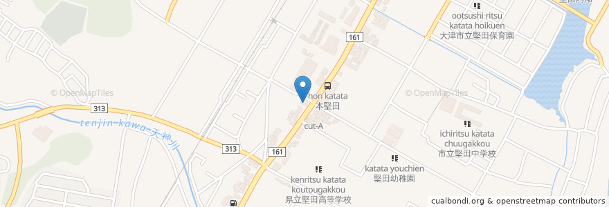 Mapa de ubicacion de ラーメンまこと屋 大津堅田店 en 일본, 시가현, 大津市.