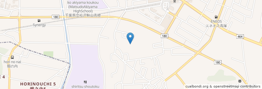 Mapa de ubicacion de 春日神社 en 일본, 지바현, 松戸市.