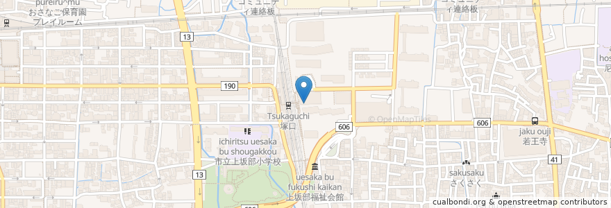 Mapa de ubicacion de スターバックス en Japão, 兵庫県, 尼崎市.