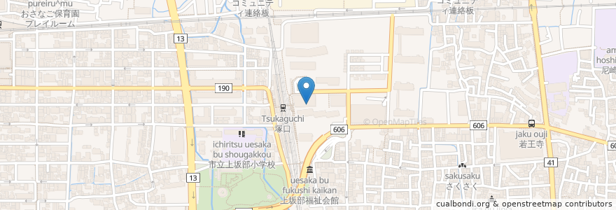 Mapa de ubicacion de あまからカンカン en 日本, 兵庫県, 尼崎市.