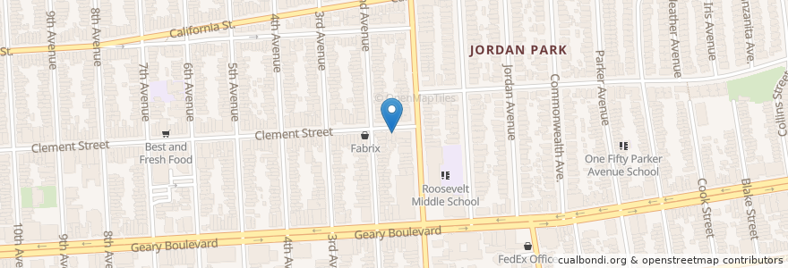 Mapa de ubicacion de Amblard Leather Atelier en United States, California, San Francisco City And County, San Francisco.