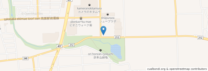 Mapa de ubicacion de 森田歯科クリニック en 日本, 埼玉县, 東松山市.