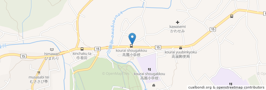 Mapa de ubicacion de 花さんしょう en Japan, Saitama Prefecture, Hidaka.