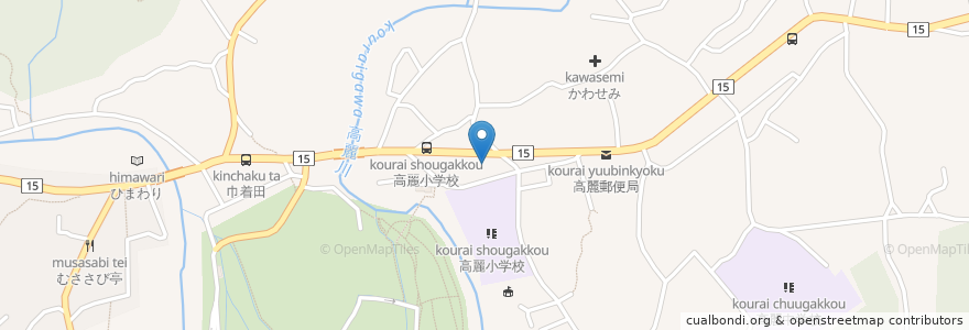 Mapa de ubicacion de 後藤歯科医院 en 日本, 埼玉県, 日高市.