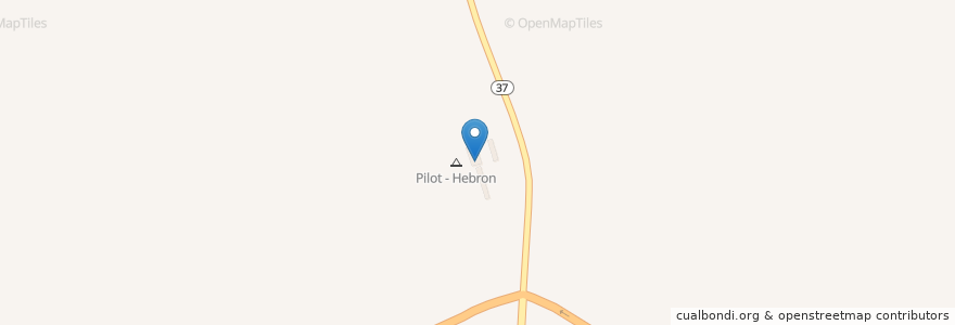 Mapa de ubicacion de Pizza Hut en 미국, 오하이오 주, Licking County, Union Township.